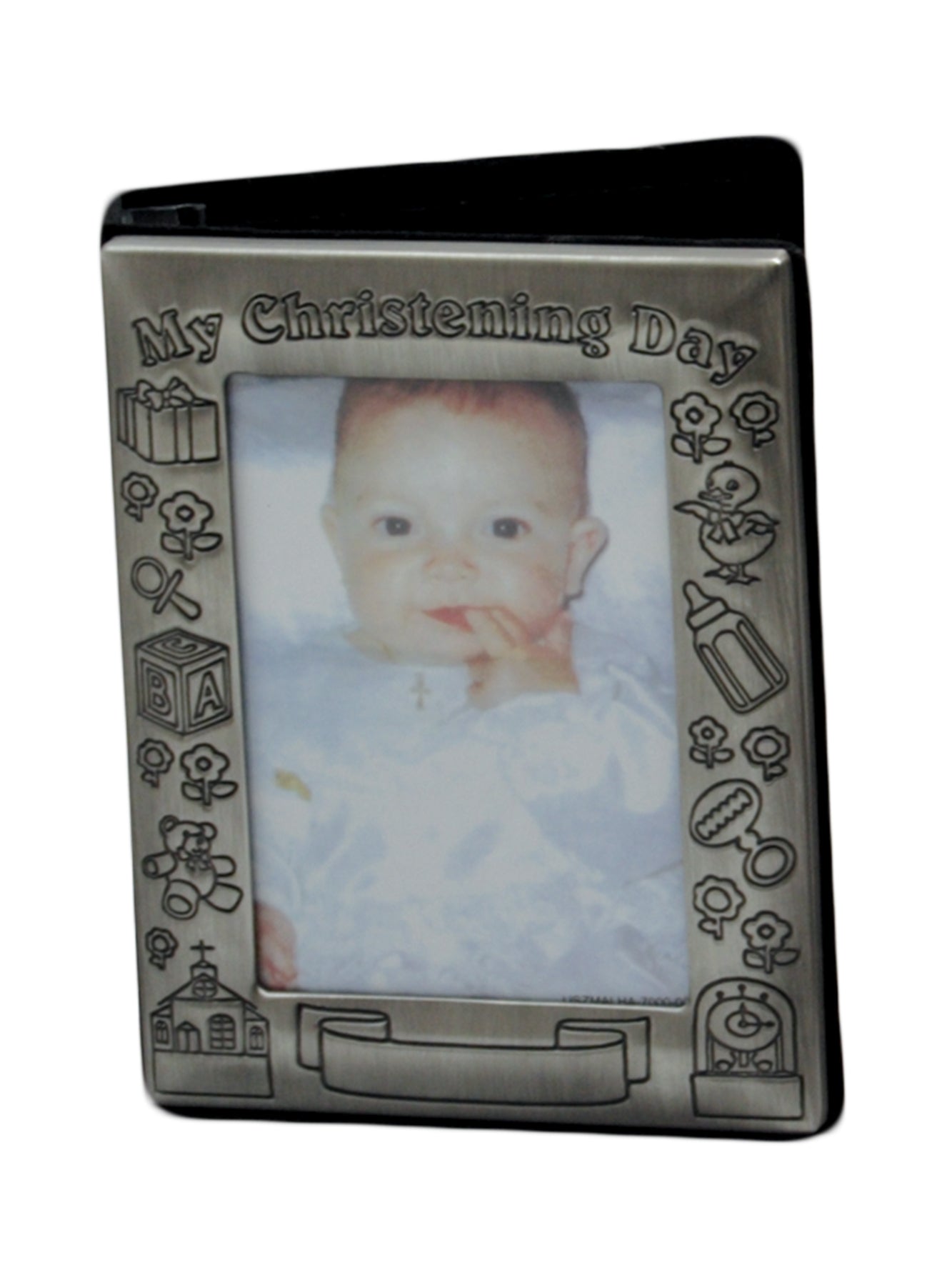 Photo Album (Pewter Metal) - Christening (135x170mm (6x4" photos))