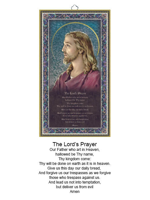 Prayer Plaque - Lord's Prayer (wooden - hanging)