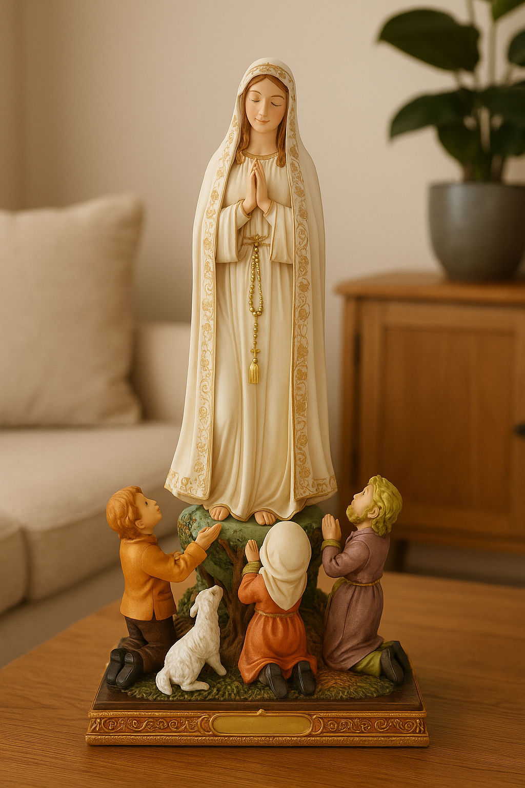 Statue - Fatima with Child (resin - 30cms high)