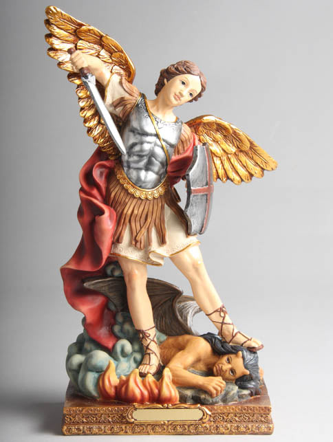 Statue - St Michael (resin - 30cms high)