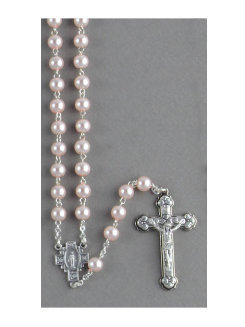 Rosary - Pearl Rosary (pink)