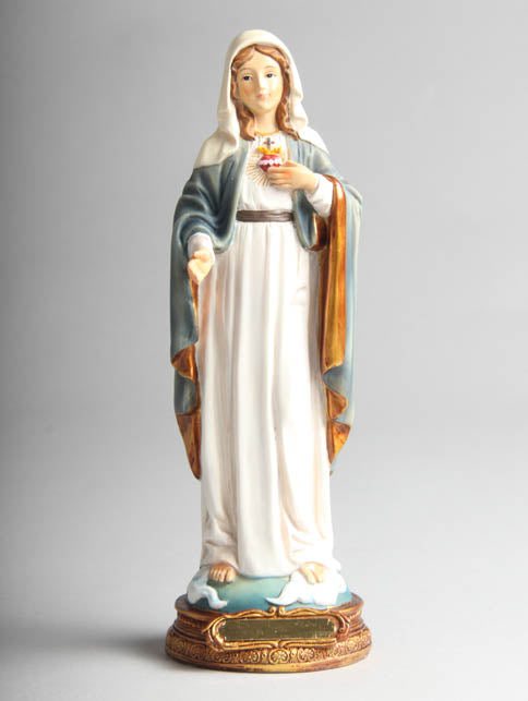 Statue - Sacred Heart of Mary (resin - 23cms high)