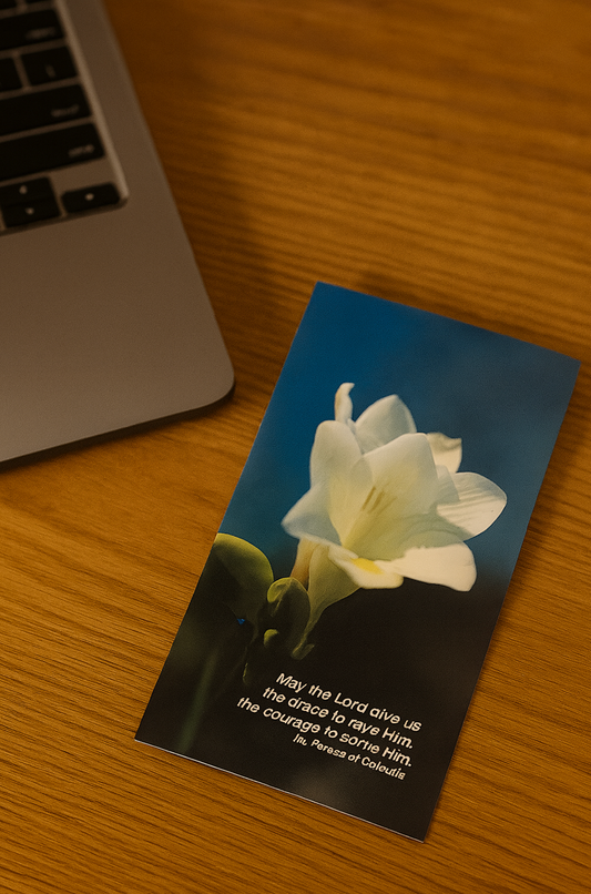 Holy Card "Mother Teresa - May the Lord Give us the Grace..." (68x120mm)