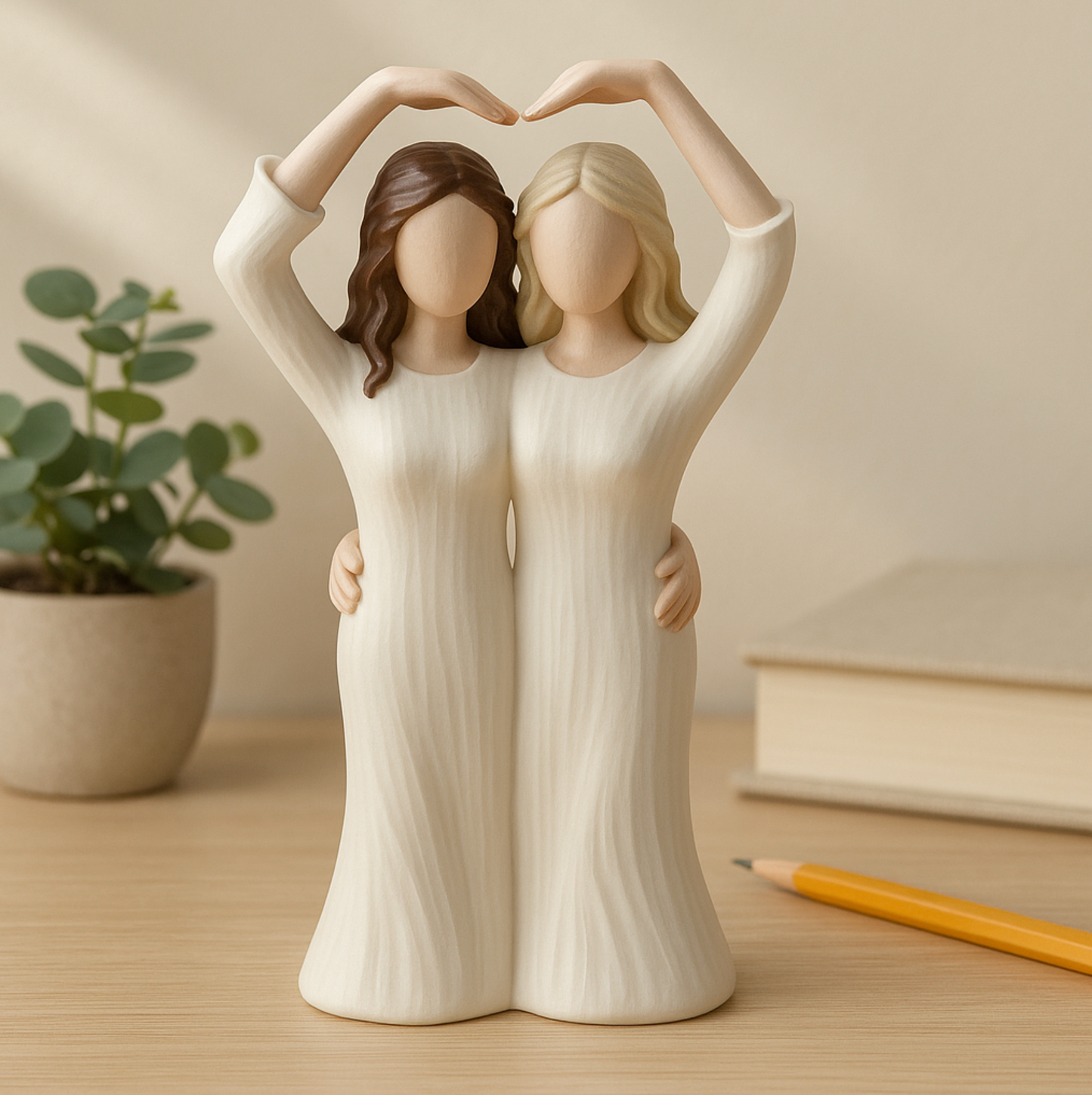 Storieme Best Friends Figurine – Sisters Heart, 20 cm