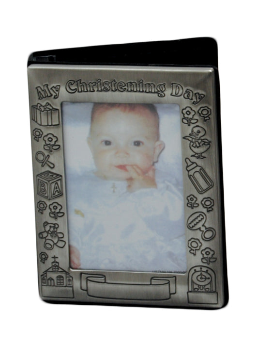 Photo Album (Pewter Metal) - Christening (135x170mm (6x4" photos))