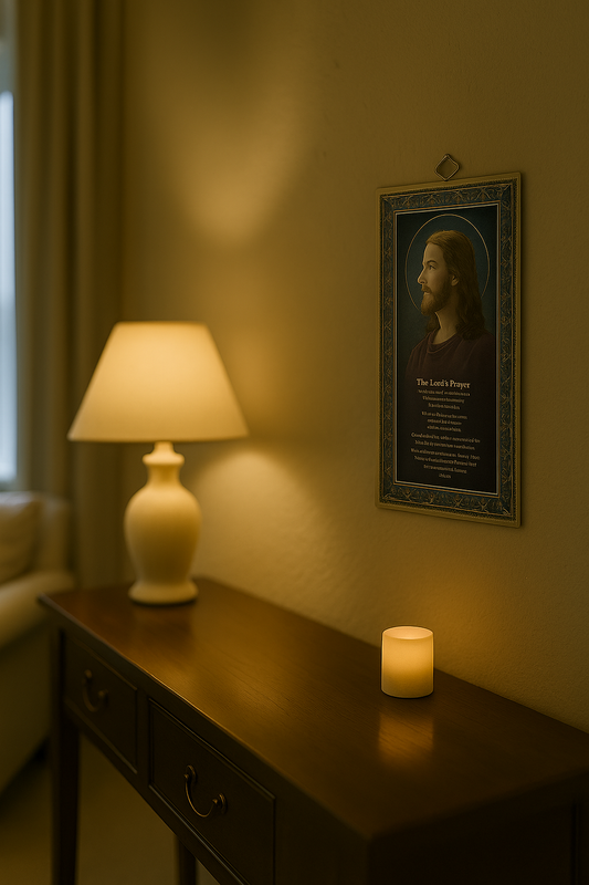 Prayer Plaque - Lord's Prayer (wooden - hanging)