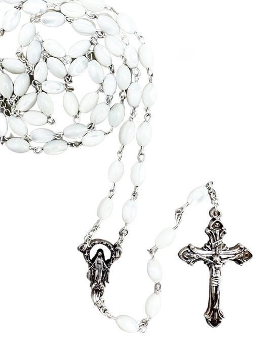 Rosary - Genuine Mother of Pearl Rosary (mother of pearl)