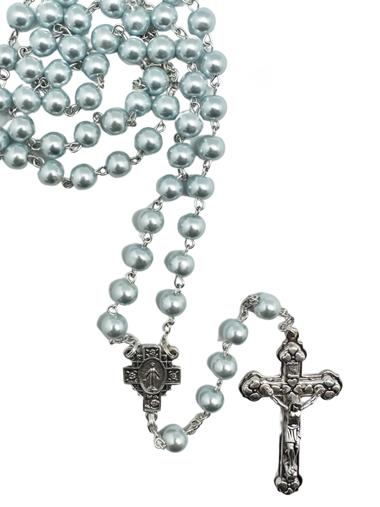 Rosary - Pearl Rosary (blue)