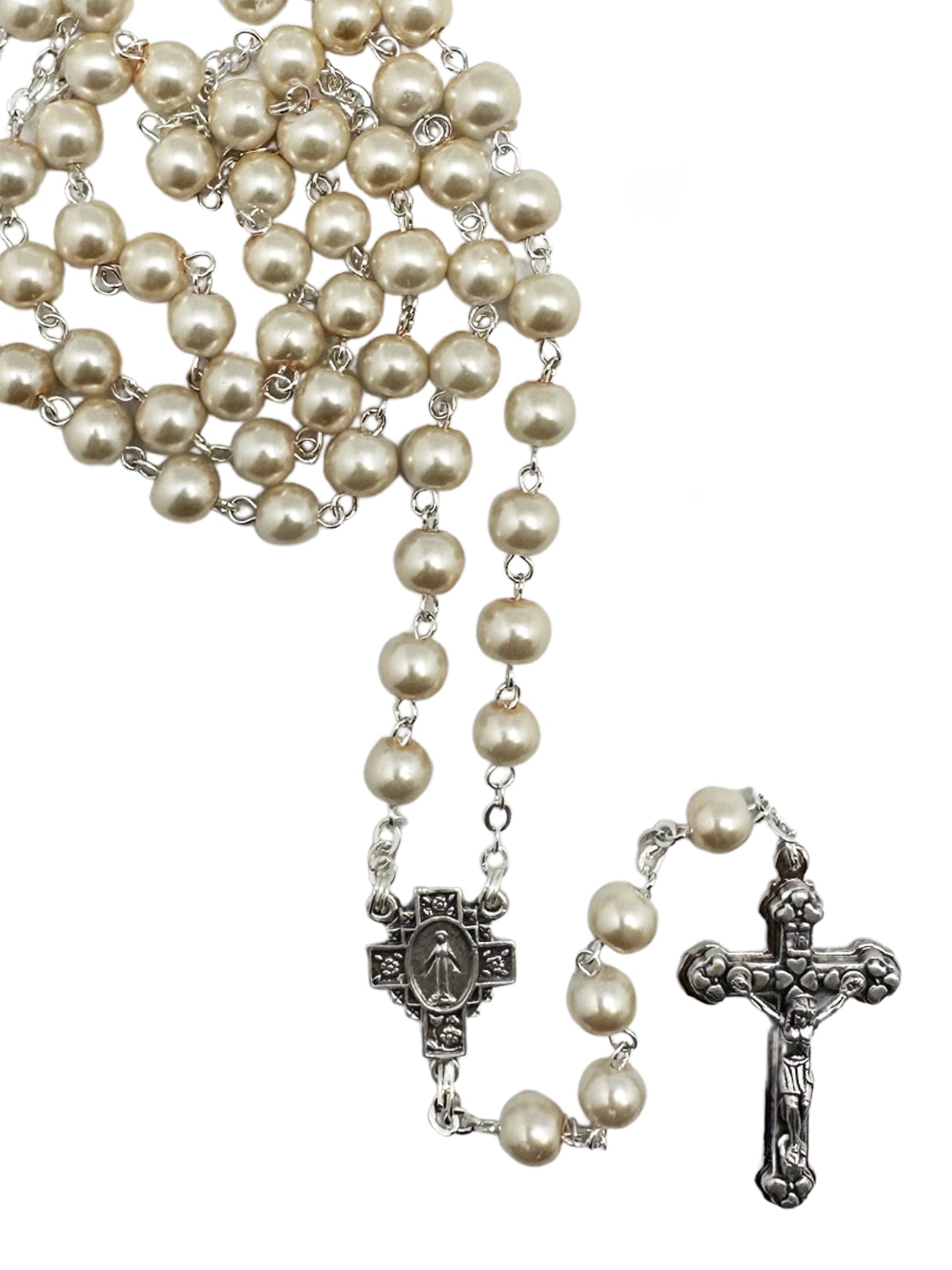 Rosary - Pearl Rosary (white)