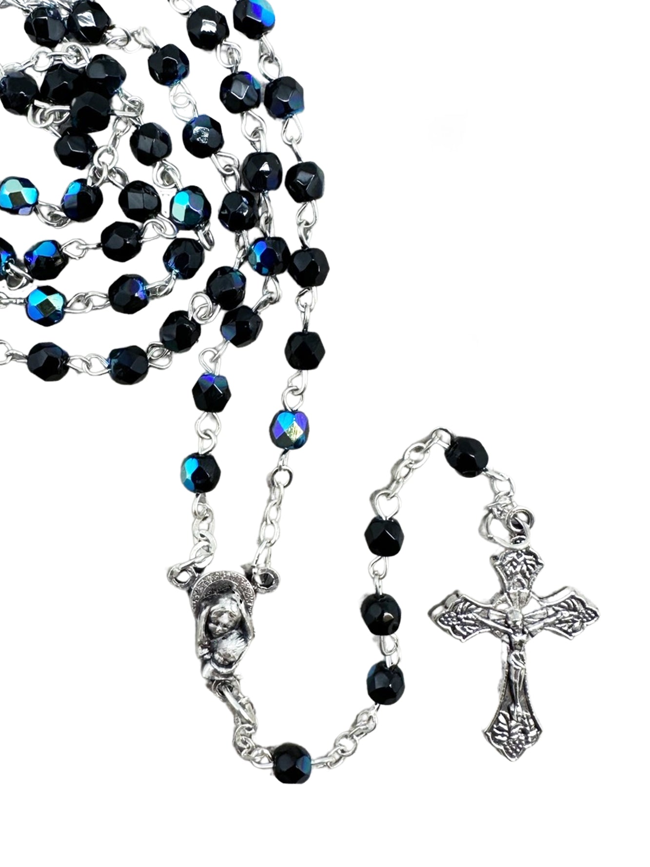 Rosary - Crystal Rosary (black crystal)