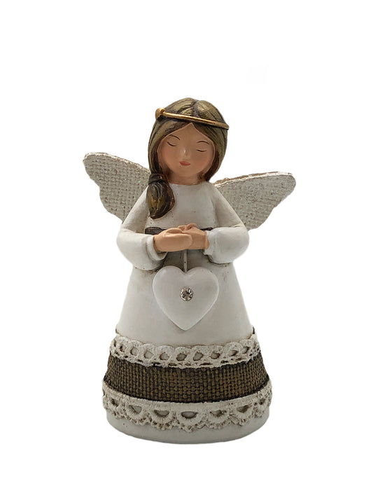 Statue - Little Blessing Angel - Diamond Stone (105mm tall)