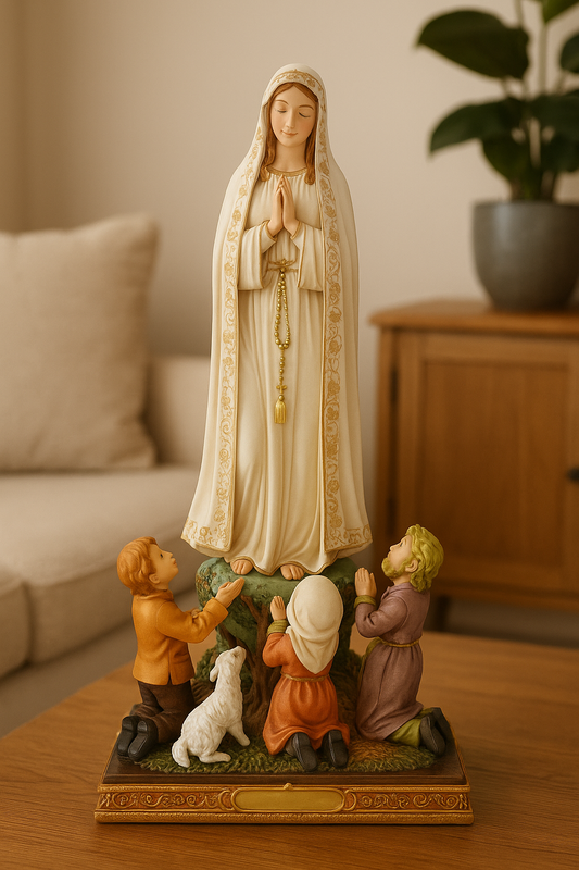 Statue - Fatima with Child (resin - 30cms high)