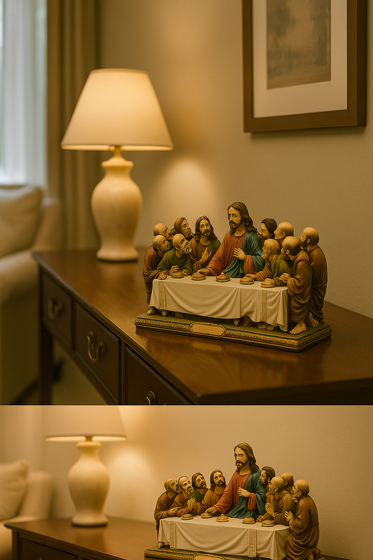 Statue - Last Supper (resin - 12cms high)