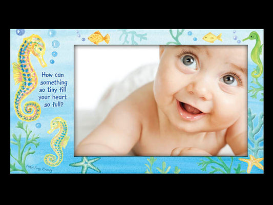 Photo (message) Frame - Sea Horse (200x115mm (6x4" photo)