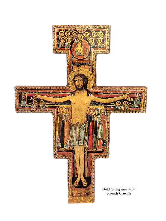 Crucifix - Wall Crucifix - San Damiano  (wooden)