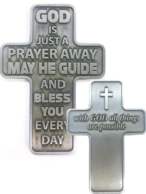 Cross - Pocket Cross - God Is Just A Prayer Away (metal)