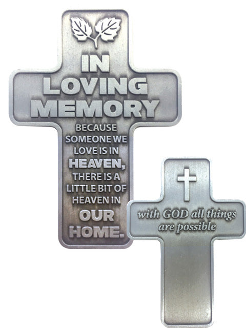 Cross - Pocket Cross - Loving Memory (metal)