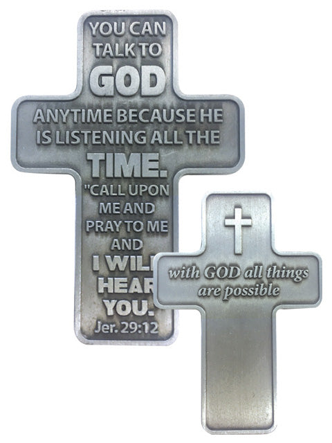 Cross - Pocket Cross - Talk To God (metal)