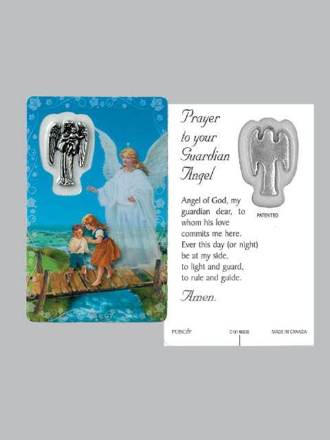 Laminated Card and Medal - Guardian Angel