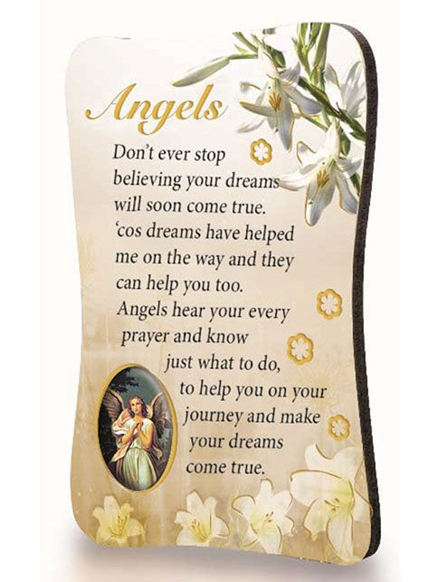 Fridge Magnet - Angels - Don't ever stop…
