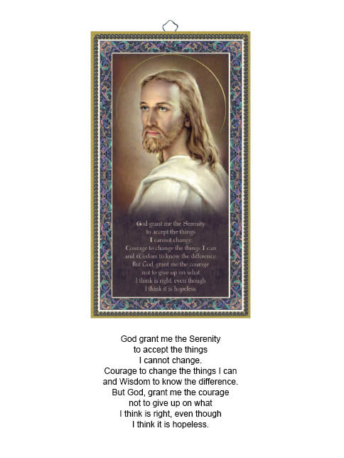 Prayer Plaque - Serenity (wooden - hanging)