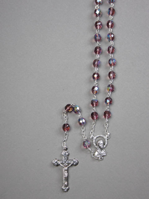 Rosary - Crystal Ab Rosary (amethist)