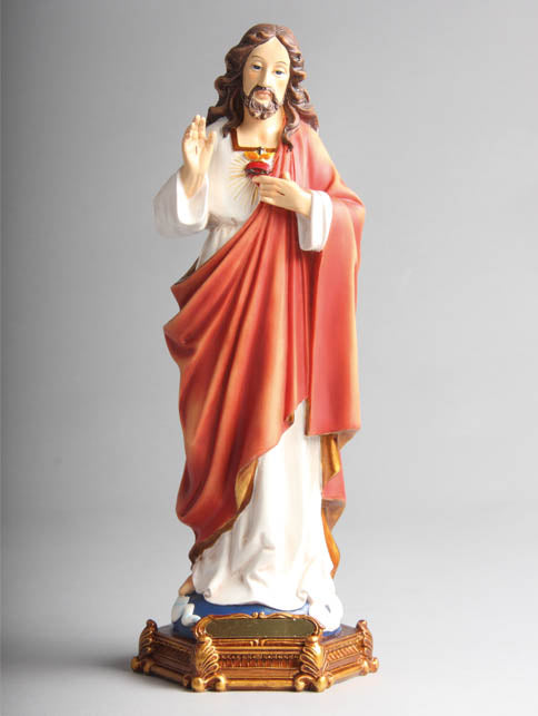 Statue - Sacred Heart of Jesus (resin - 30cms high)