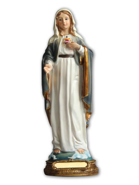 Statue - Sacred Heart of Mary (Resin - 30cms high)