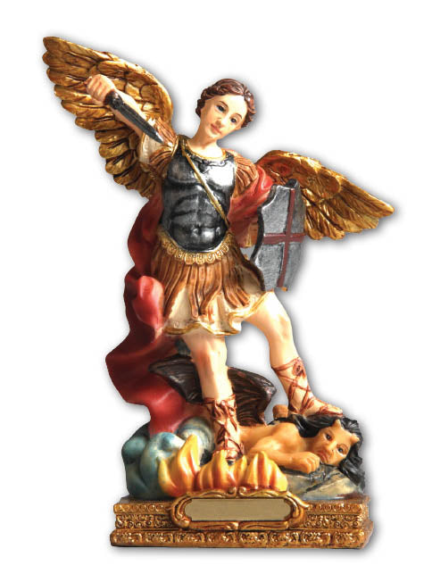 Statue - St Michael (resin - 20cms high)
